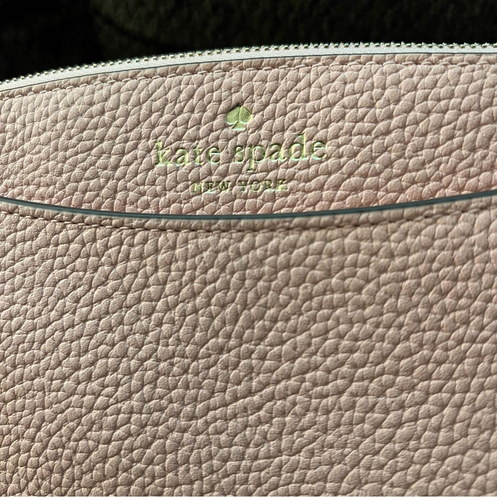 Kate Spade Monica Pebbled Leather Crossbody Bag Purse Tea Rose WKR00258 - Picture 6 of 9